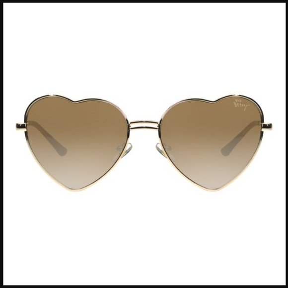 Betsey Johnson Accessories - Betsey Johnson Heart Shaped Sunglasses